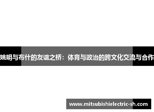 姚明与布什的友谊之桥：体育与政治的跨文化交流与合作